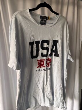 Polo by Ralph Lauren Light Blue USA Tokyo Olympic Team Graphic Tee